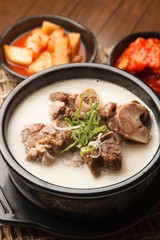 gomtang. Beef Bone Soup.