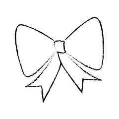 Decorative bow ribbon icon vector illustration graphic design
