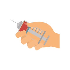 Syringe medical symbol icon vector illustration graphic design