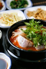 daegutang. Codfish Soup.