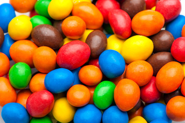 Fototapeta na wymiar фон с цветных конфет