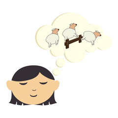 woman asian face icon vector illustration design