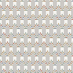 Striped seamless pattern in art deco style.