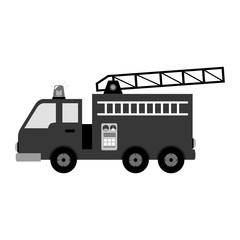 fire fighter truck icon vector illustration design