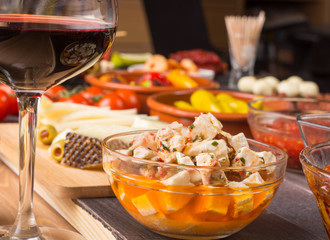 Bar with spanish tapas starters