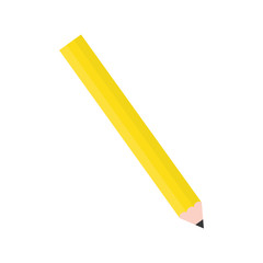 Wooden pencil school icon vector illustration graphic design