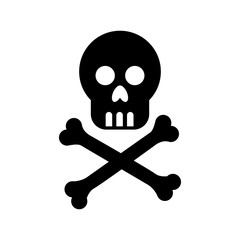 skull danger isolated icon vector illustration design