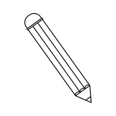 Wooden pencil school icon vector illustration graphic design