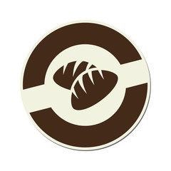 bakery shop emblem icon vector illustration design