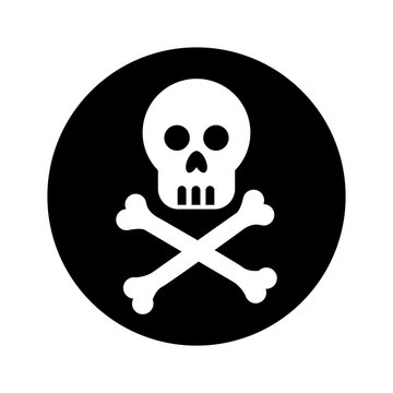 skull danger isolated icon vector illustration design
