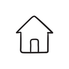 House sketch icon.