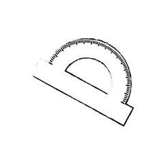 Protractor angle meter icon vector illustration graphic design