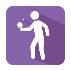 ping pong player avatar vector illustration design