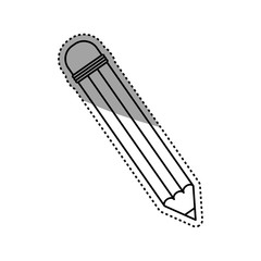 Wooden pencil school icon vector illustration graphic design