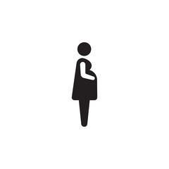 Fototapeta na wymiar Pregnant woman icon vector illustration