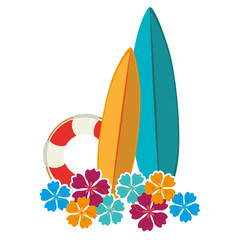 surfboard sport summer icon vector illustration design