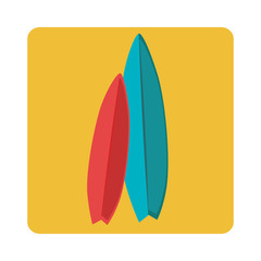surfboard sport summer icon vector illustration design