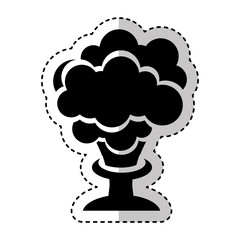 explosion chemical isolated icon vector illustration design
