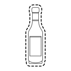 liquor bottle icon image vector illustration design