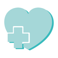 heart care isolated icon vector illustration design