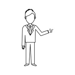 Businessman executive profile icon vector illustration graphic design