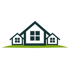 real estate house icon vector illustration design