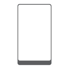 Futuristisches Smartphone-Design: Isoliertes Icon mit Textfreiraum und viel Platz für eigene Designs