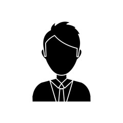 Businessman executive profile icon vector illustration graphic design