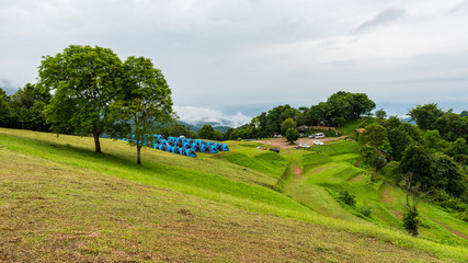 NAN,THAILAND-SEPTEMBER 12,2016: Doi Samer Dow from National Park sri nan from nan province, northern Thailand.