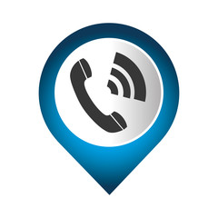 phone service button icon vector illustration design