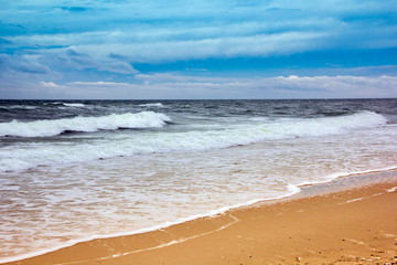 Fototapeta na wymiar seacoast with sea and sand