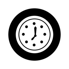 time clock isolated icon vector illustration design