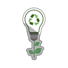 Green energy ecology icon vector illustration graphic design