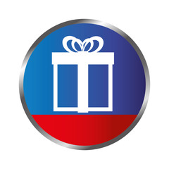 giftbox party celebration icon vector illustration design