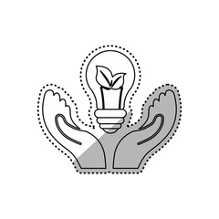 Green energy ecology icon vector illustration graphic design