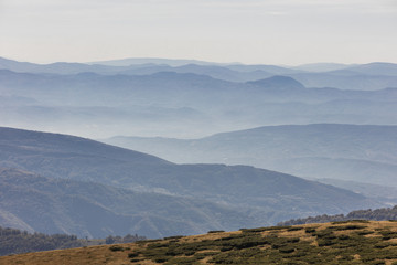 A beautiful landscape over balkan mountains