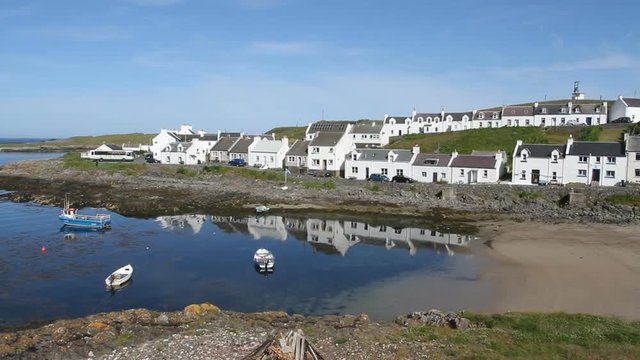 Portnahaven waterfront Isle of Islay Scotland