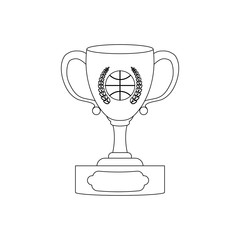 Basketball sport game icon vector illustration graphic design