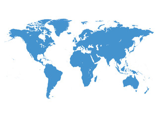 High resolution world map illustration