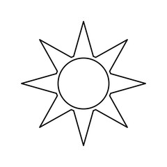 Sun energy symbol icon vector illustration graphic design