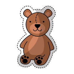 Obraz premium bear teddy toy icon vector illustration design