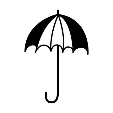 umbrella drawing isolated icon vector illustration design