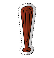 baseball bat isolated icon vector illustration design