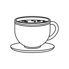 Delicious coffee drink icon vector illustration graphic design