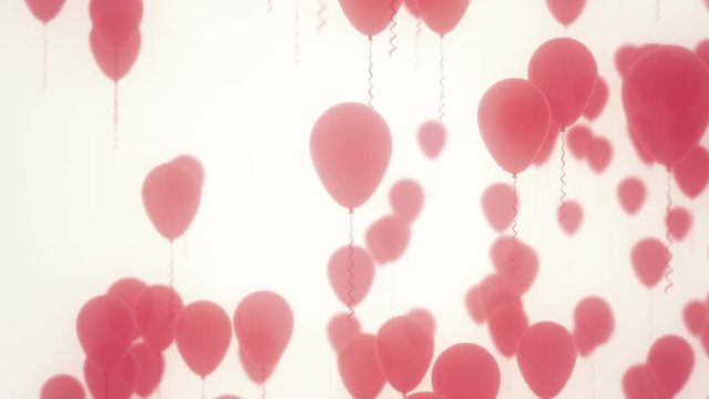 Party balloons Red - seamless loop