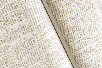 Open book backgroundPixelated text of an old fashioned open book with multi-column stories