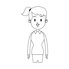 happy woman icon image vector illustration design 