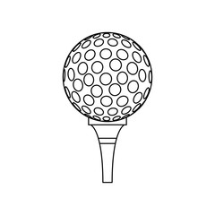 Golf game sport icon vector illustration graphic design