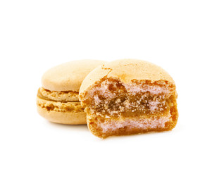 Macaron cookie isolated