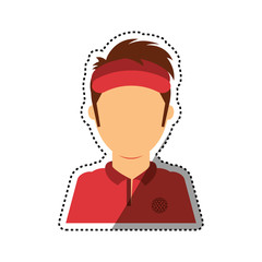 Golf game sport icon vector illustration graphic design